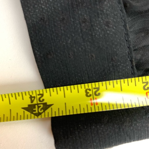 MANDEE Black Sheer Polka Dot Blouse with Back Cut-Out - Picture 2 of 13